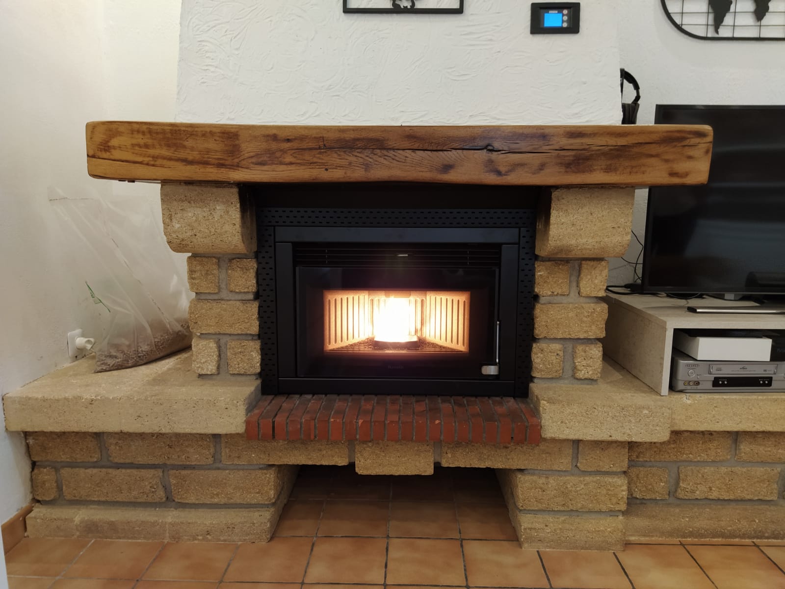 Installation d'un insert de chauffage