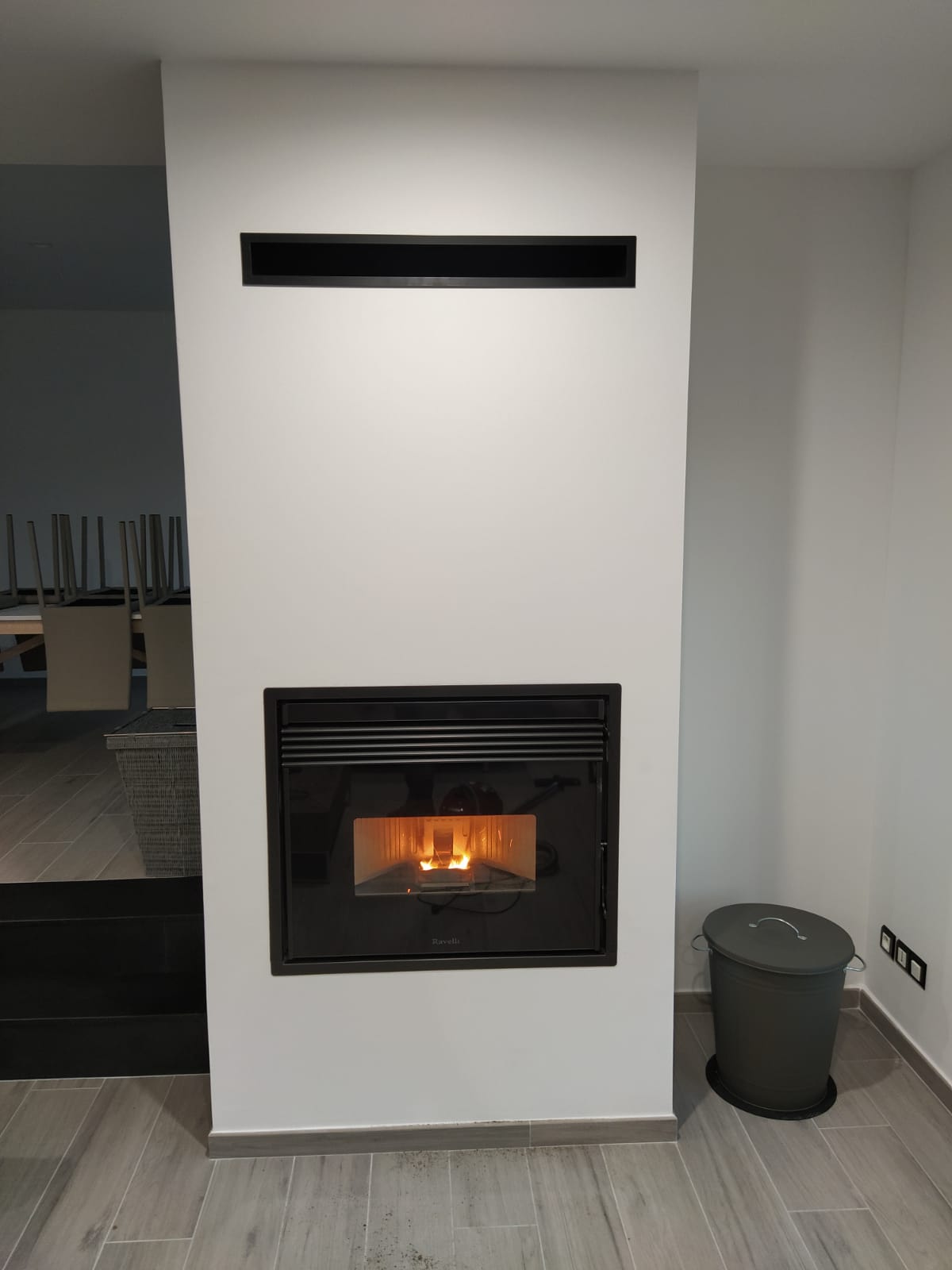 Installation d'un insert de chauffage