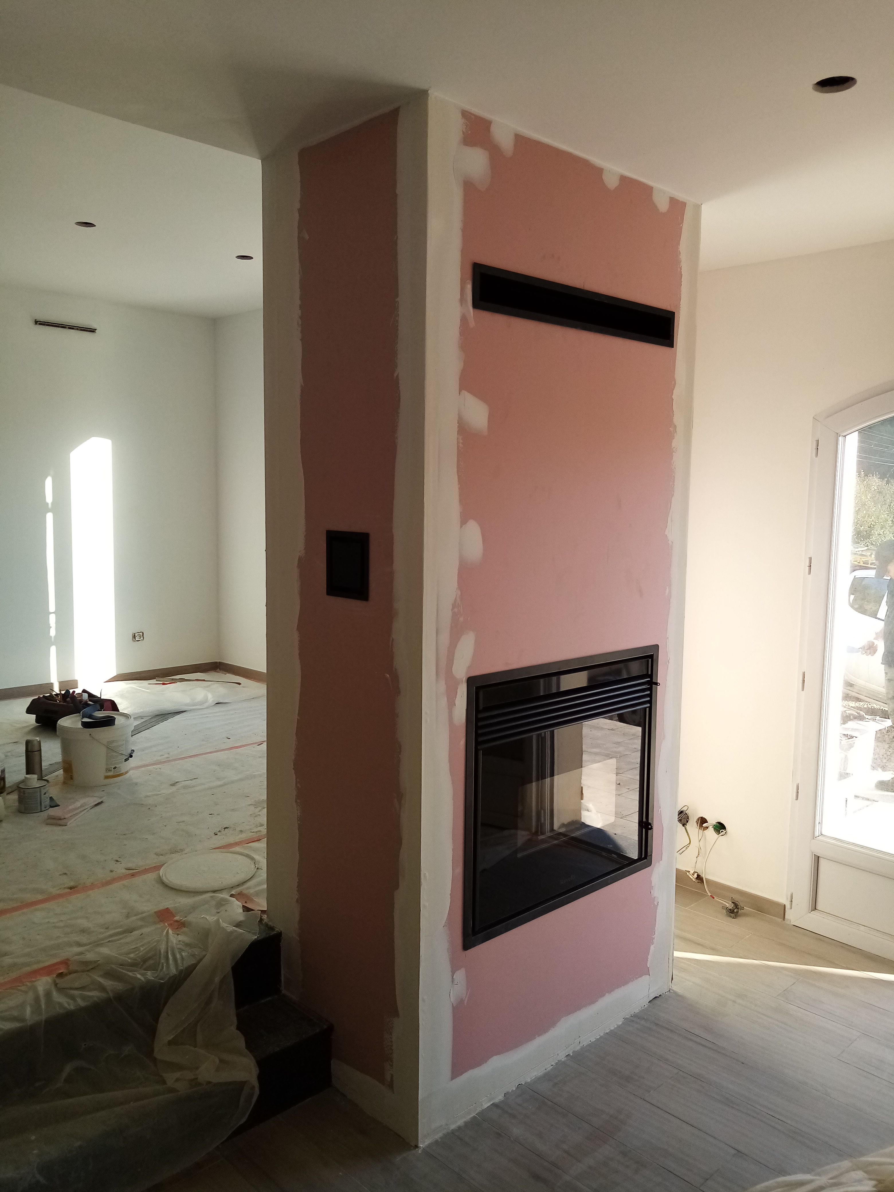 Installation d'un insert de chauffage