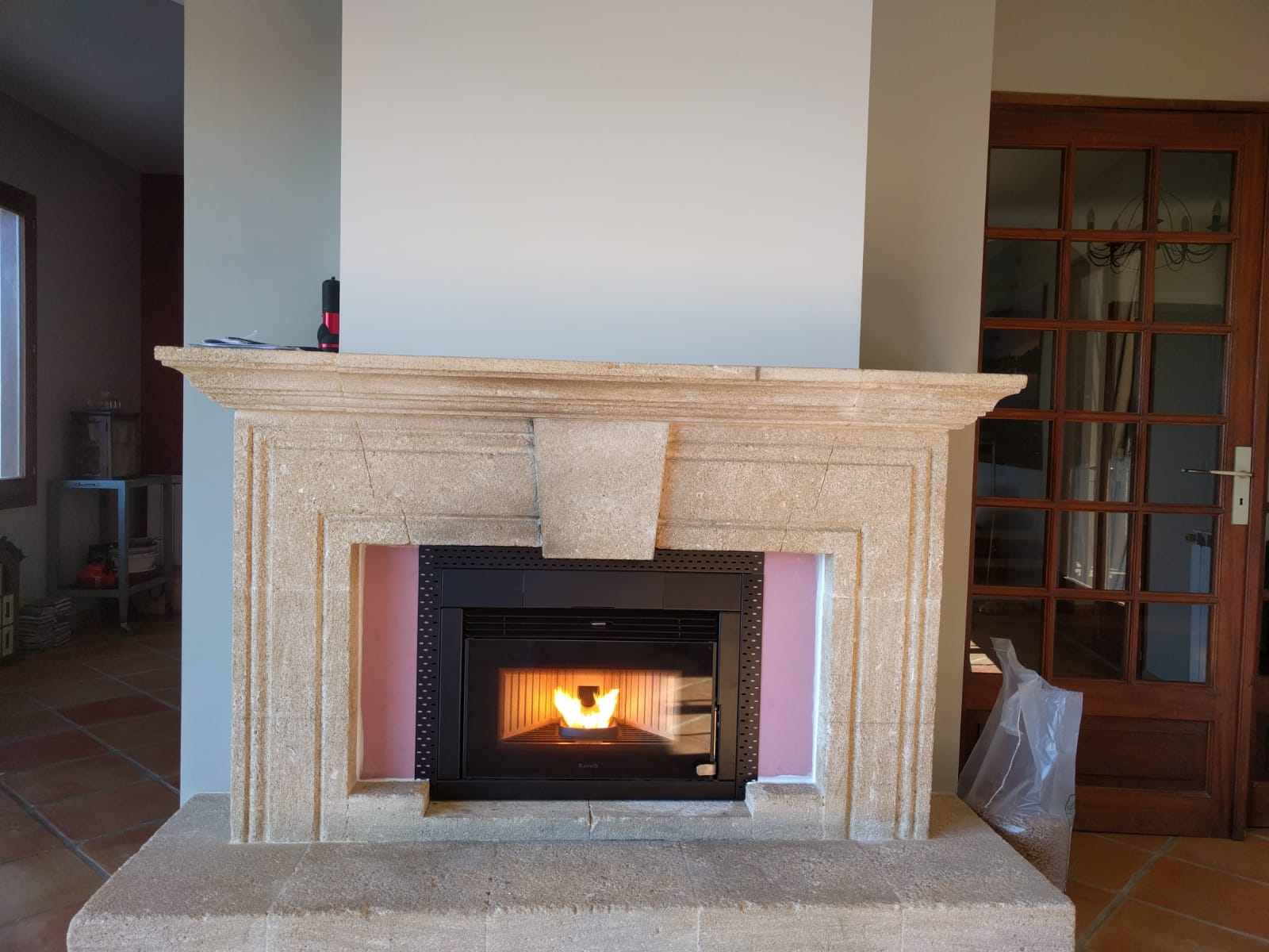 Installation d'un insert de chauffage